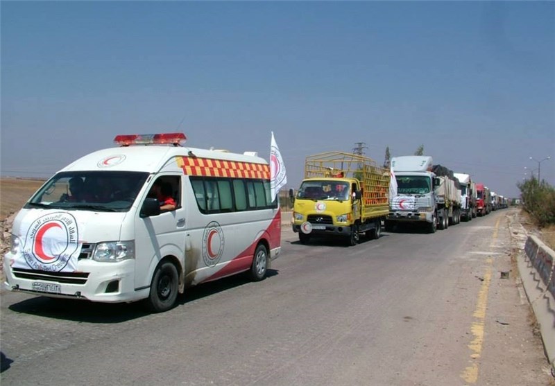 الحکومة السوریة ترسل قافلة مساعدات إلى محافظة درعا جنوب البلاد