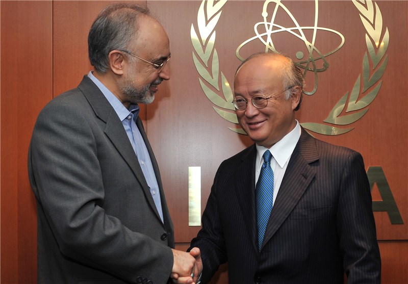 Iran’s Salehi, IAEA’s Amano Discuss Implementation of JCPOA