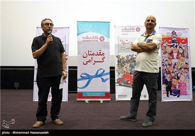 فرهاد توحیدی در اولین اکران رسمی فیلم سینمایی شهر موش‌های ۲