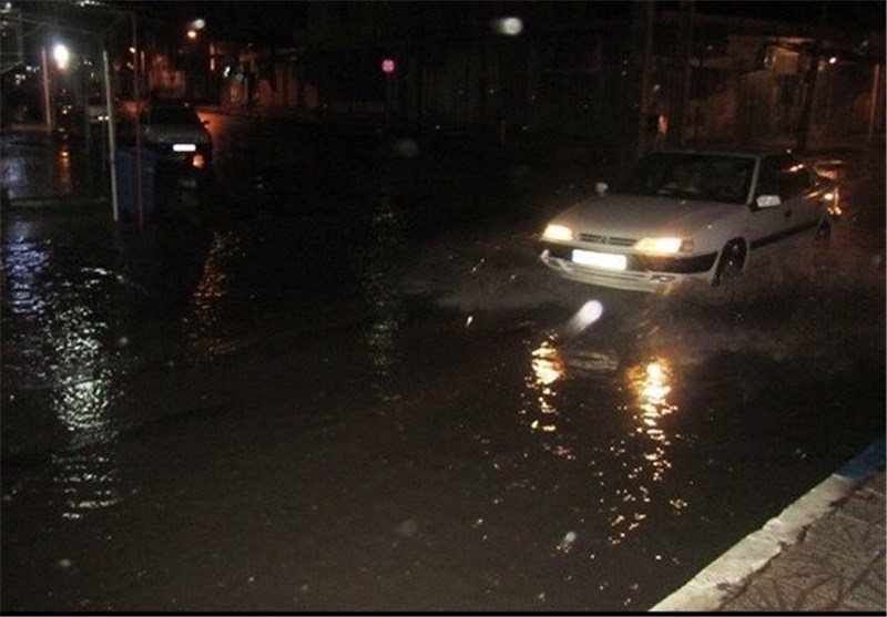 وقتی چرام با نخستین بارش باران زیر آب می‌رود + تصاویر