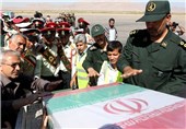 پیکر مطهر 2 شهید گمنام دفاع مقدس در خاک کردستان آرام گرفت