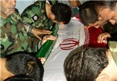 تشییع شهید گمنام دفاع مقدس در اهواز به روایت تصویر