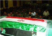 پیکر شهید گمنام دفاع مقدس در اهواز آرام گرفت