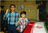 وداع با شهید گمنام دفاع مقدس در اهواز از دریچه دوربین