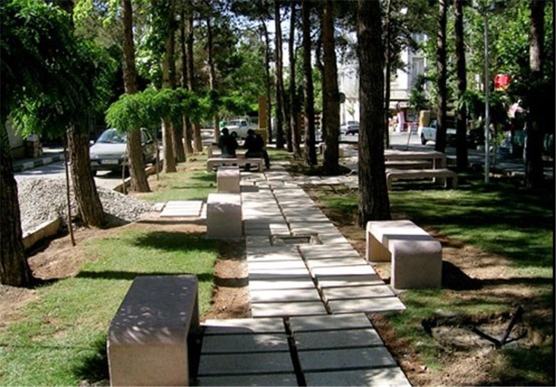 نصب مبلمان شهری در بوستان های محلی شهر کهریزک