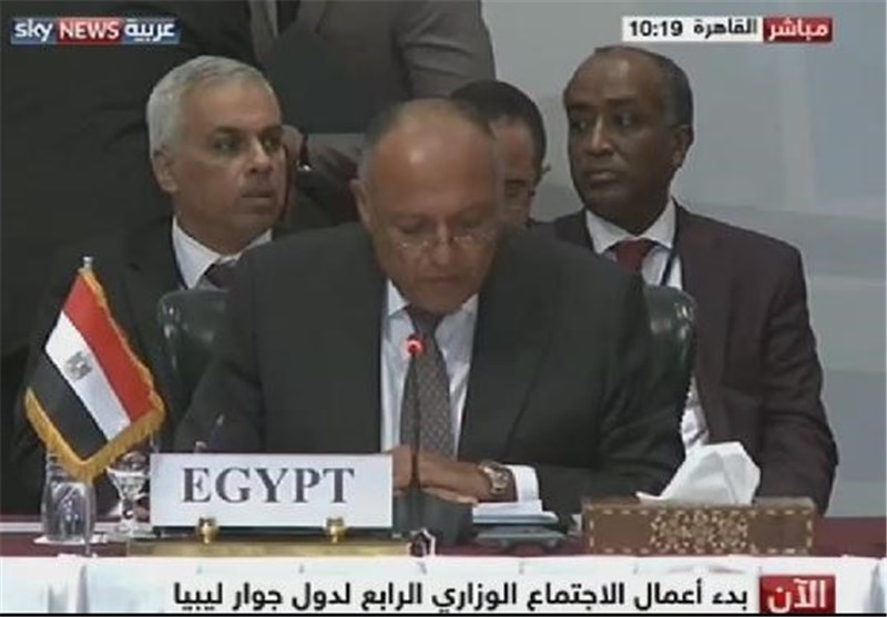 آغاز به‌کار نشست وزرای خارجه کشورهای همسایه لیبی در قاهره