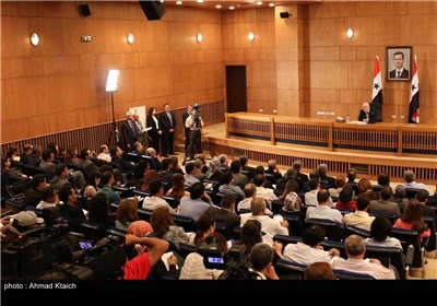 المؤتمر الصحفی لوزیر الخارجیة السوری ولید المعلم حول قرار مکافحة الإرهاب