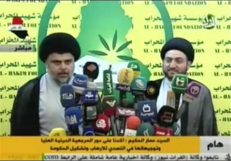 دیدار حکیم و مقتدی صدر در نجف اشرف