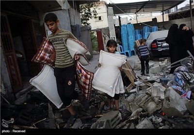 شوارع غزة تحتفل بنصر الشعب الفلسطینی علی الکیان الصهیونی
