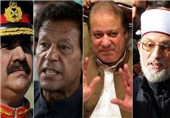 دیدار رئیس ستاد ارتش پاکستان با رهبران احزاب اپوزیسیون