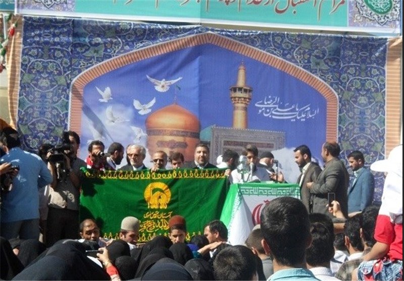 استقبال از خادمان و پرچم امام رضا(ع) در یاسوج+تصاویر