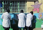 عملیات زیباسازی مدارس در طرح هجرت شهر کرمانشاه انجام شد