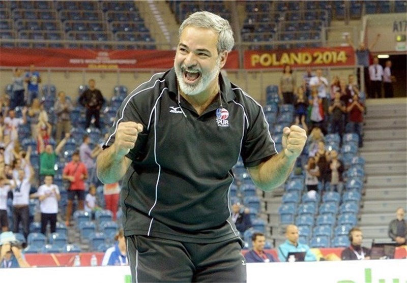 Puerto Rico Coach Wishes Iran Volleyball Team Best