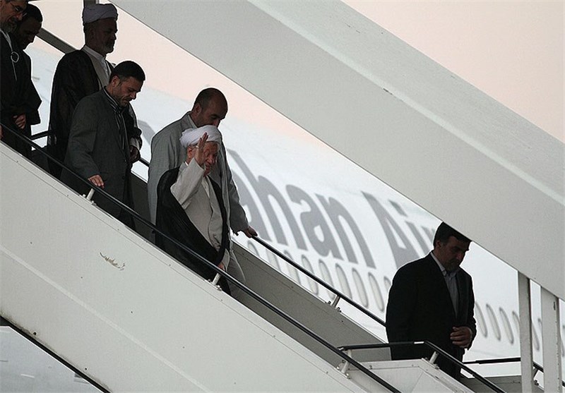 سفر هاشمی رفسنجانی به مشهد مقدس+ تصاویر