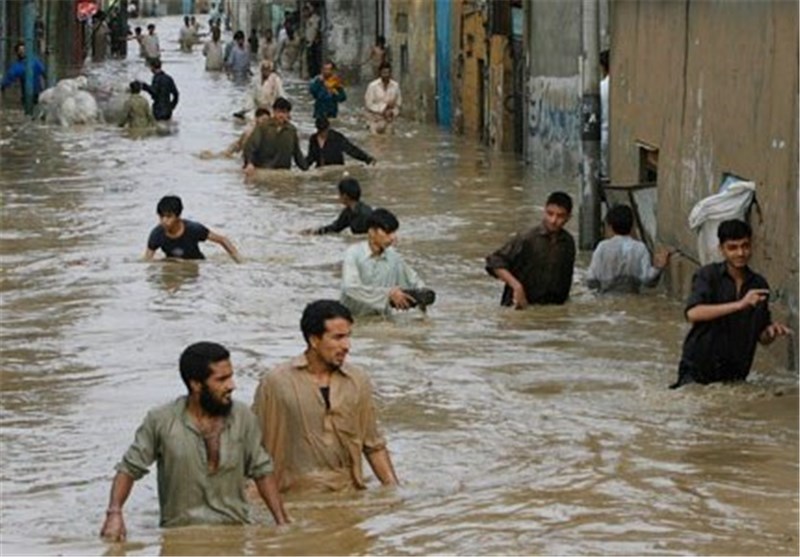 بارش بی‌سابقه باران‌های موسمی در کراچی رکورد 90 ساله را شکست