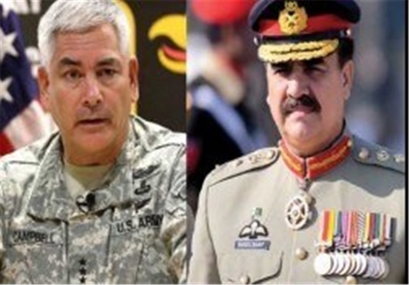 فرمانده جدید «ایساف» و رئیس ستاد ارتش پاکستان برای نخستین‌بار ملاقات کردند