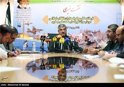 المؤتمر الصحفی للقائد العام لقوات حرس الثورة الاسلامیة