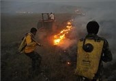 مانور آتش‌سوزی مراتع و مبارزه با آفات عمومی ملخ در طارم برگزار می‌شود