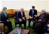 روحانی با اشتون و رئیس شورای اروپا دیدار کرد