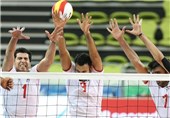 تیم ملی والیبال ایران از سد میزبان گذشت