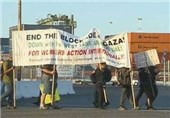 حامیان فلسطین در اوکلند مانع از تخلیه بار کشتی اسرائیلی شدند