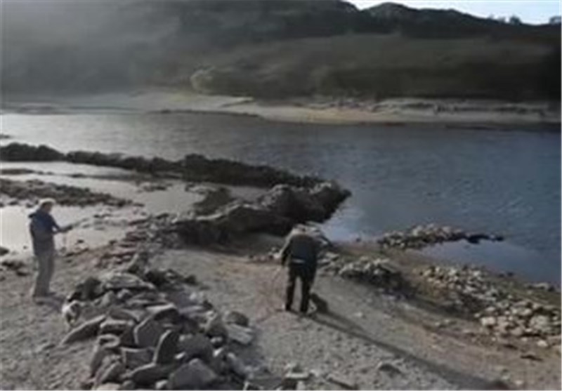 یک روستای ناپدید شده با خشکسالی پدیدار شد