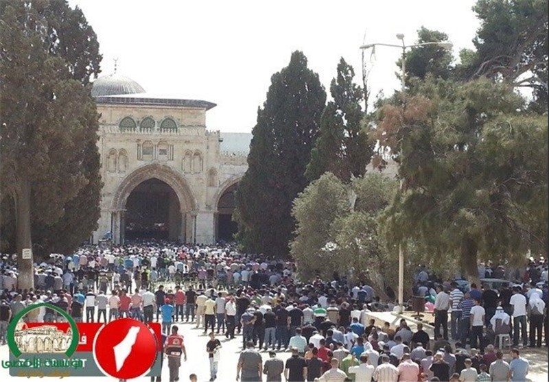 هزاران فلسطینی نماز عید سعید قربان را در مسجد الاقصی به جا آوردند