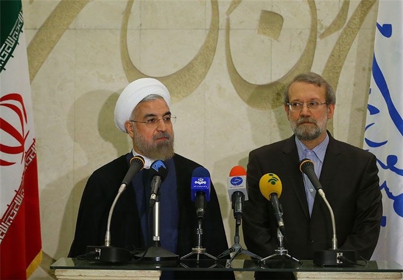 روحانی: دولت و مجلس در حل معضلات کشور همفکر هستند/لاریجانی: شرایط اقتصادی کشور را می‌توان کاملا متحول کرد