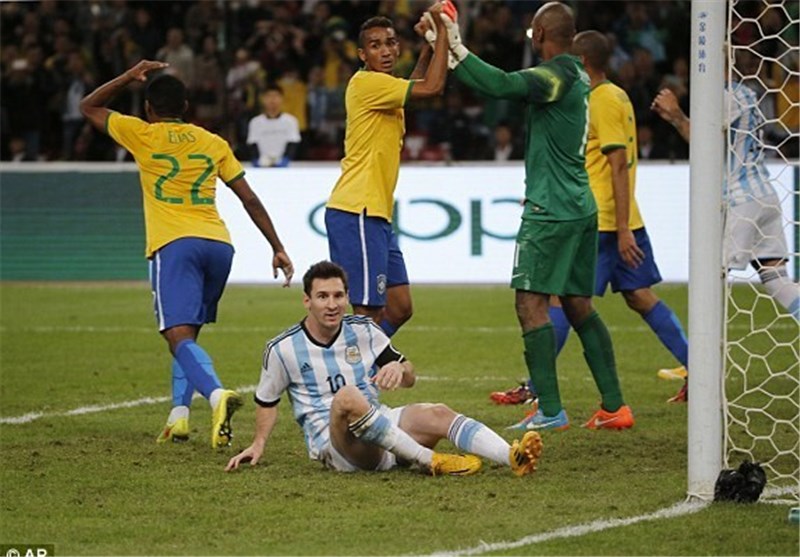 برزیل در پکن آرژانتین را شکست داد + تصاویر