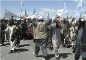 تظاهرات مردم «پکتیا» علیه حملات هوایی نیروهای ناتو در افغانستان