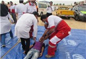 مانور بزرگ امداد و نجات در زلزله در محور اهواز - حمیدیه برگزار شد