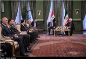 دیدار حیدر العبادی نخست وزیر عراق با حجت الاسلام حسن روحانی رئیس جمهور