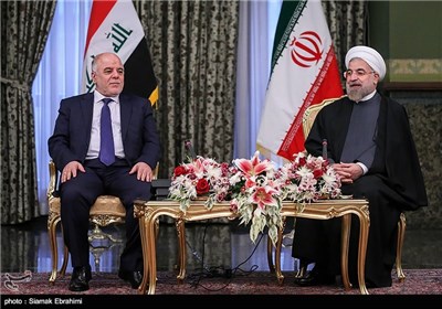 دیدار حیدر العبادی نخست وزیر عراق با حجت الاسلام حسن روحانی رئیس جمهور