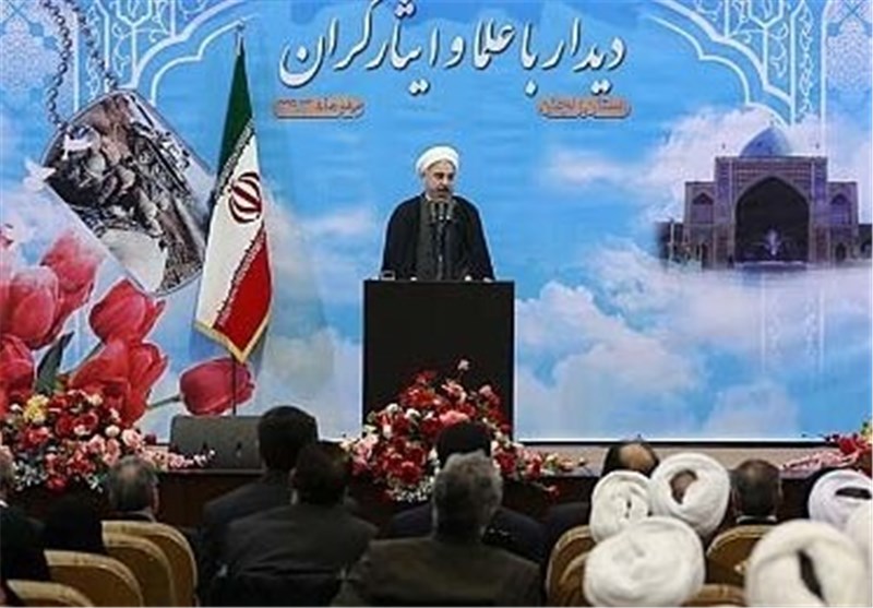 روحانی : لن نتنازل أبدا عن حقوقنا المشروعة کما نسعى بکل ما لدینا لتحطیم جدار العقوبات الذی فرض ظلما علینا