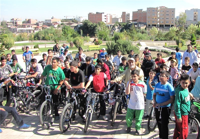 همایش دوچرخه‌سواری در اردبیل برگزار شد