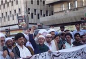 علما و مردم پاکستان در حمایت از آیت‌الله نمر تظاهرات کردند