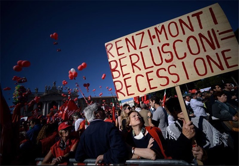 سرگردانی هزاران ایتالیایی در پی اعتصاب عمومی
