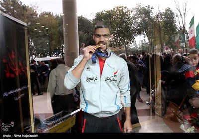 استقبال از کاروان اعزامی مسابقات پارا آسیایی 2014 - مشهد