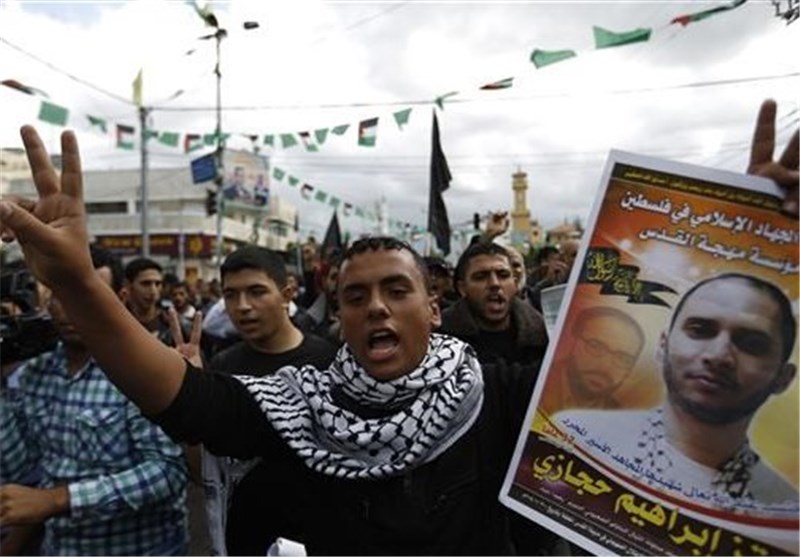 تظاهرات مردمی فلسطینیان برای یاری مسجد الاقصی در خان یونس