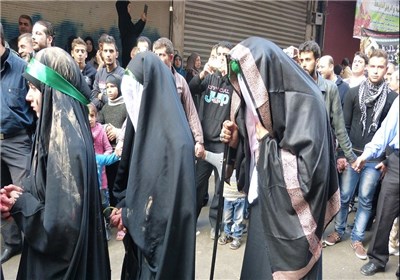 مراسم إحیاء ذکرى عاشوراء فی العاصمة السوریة دمشق