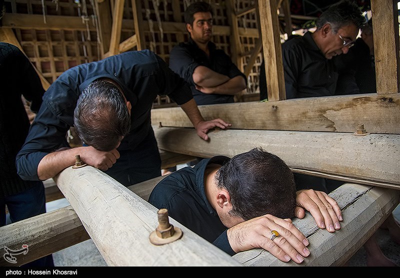 مراسم نخل‌برداری شهادت امام حسین(ع) در یزد+ تصاویر
