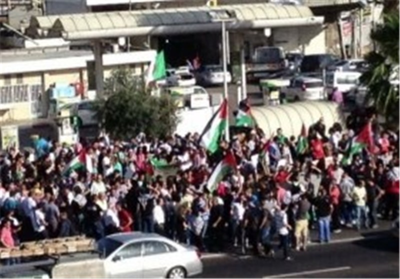 تظاهرات فلسطینیان ساکن اراضی 48 در محکومیت جنایت‌های اسرائیل