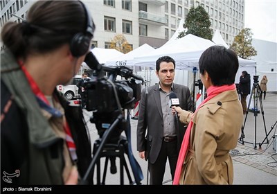 فعالیت خبرنگاران در سومین روز مذاکرات ایران و کشورهای 1+5 - وین