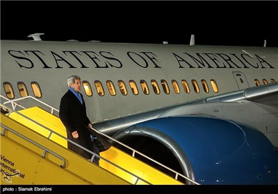 ورود جان کری وزیر امور خارجه آمریکا به وین (محل مذاکرات ایران و 1+5)