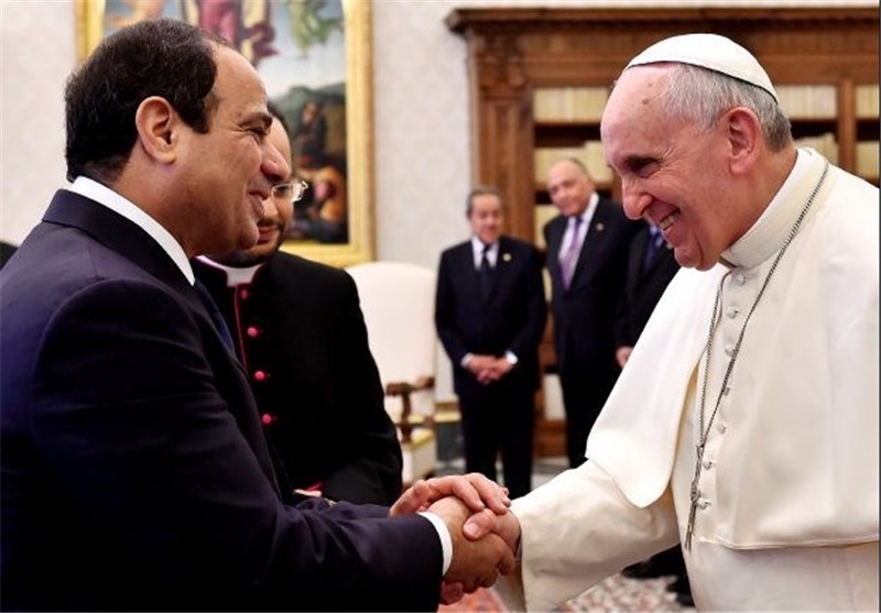 پاپ، السیسی را به «همزیستی مسالمت آمیز در مصر» فراخواند