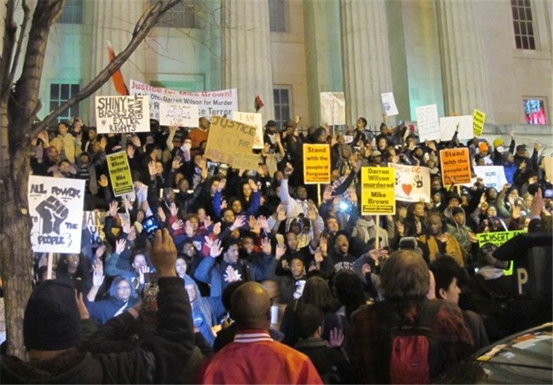 تداوم تظاهرات اعتراضی در پایتخت آمریکا + عکس و فیلم