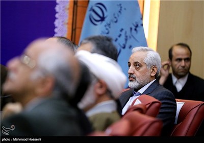 محمدرضا صادق مشاور رسانه‌ای رئیس جمهور در مراسم تودیع و معارفه وزیر علوم، تحقیقات و فناوری