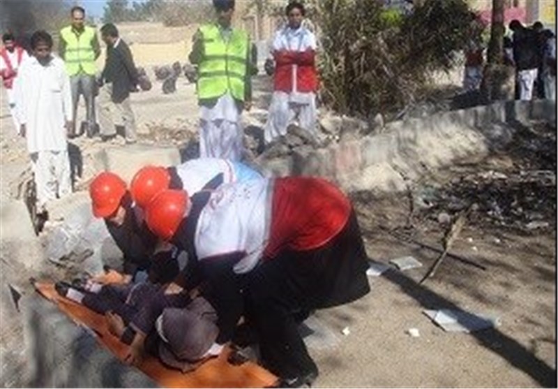 مانور ایمنی زلزله در شهرستان مرزی مهرستان برگزار شد