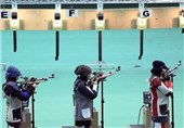 مدال طلای تیمی تفنگ بادی دختران جوان به ایران رسید
