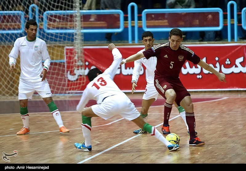 برتری تیم ملی فوتسال ایران مقابل روسیه